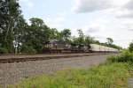 NS 4026 and 1105 take train 25P west through Cove PA